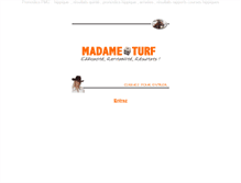 Tablet Screenshot of madameturf.com